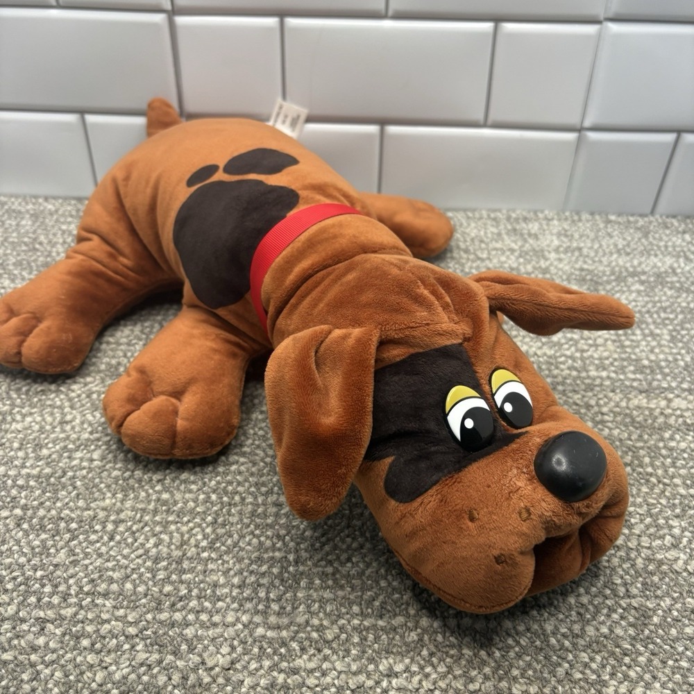 Hasbro 2019 Pound Puppy‎ Large Plush Dog 18" Brown Back Patch Cute Pretend Vet